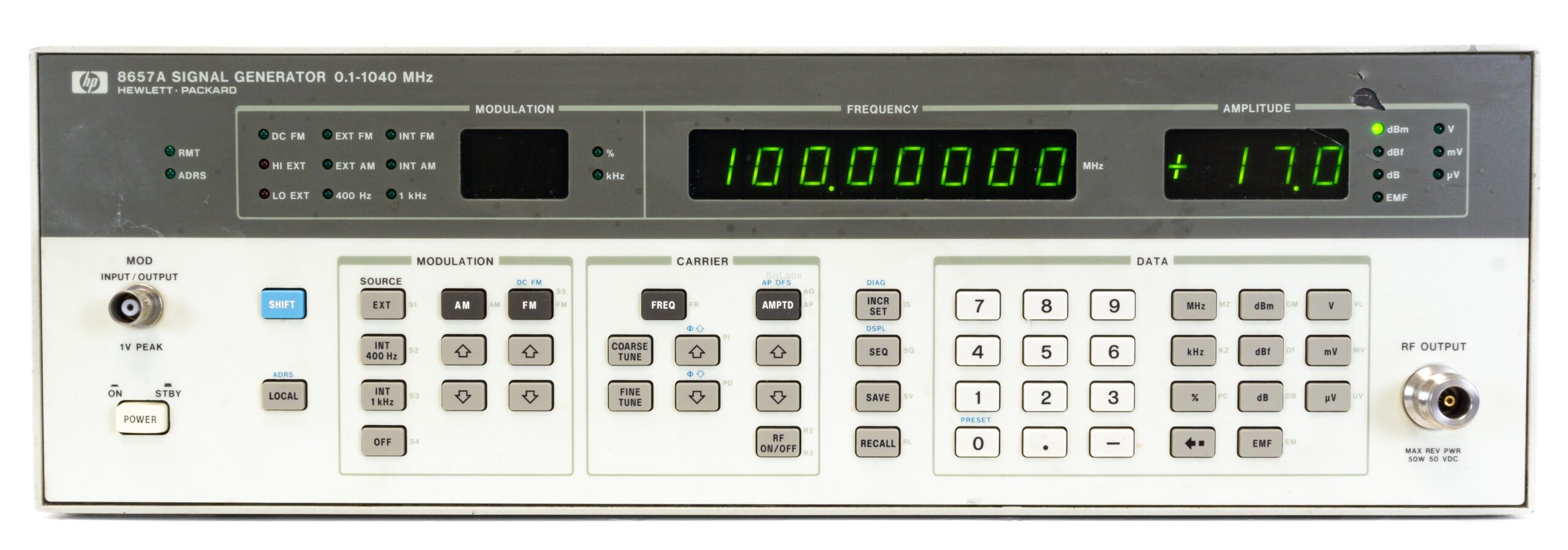 Agilent / Keysight 8657A signal generator