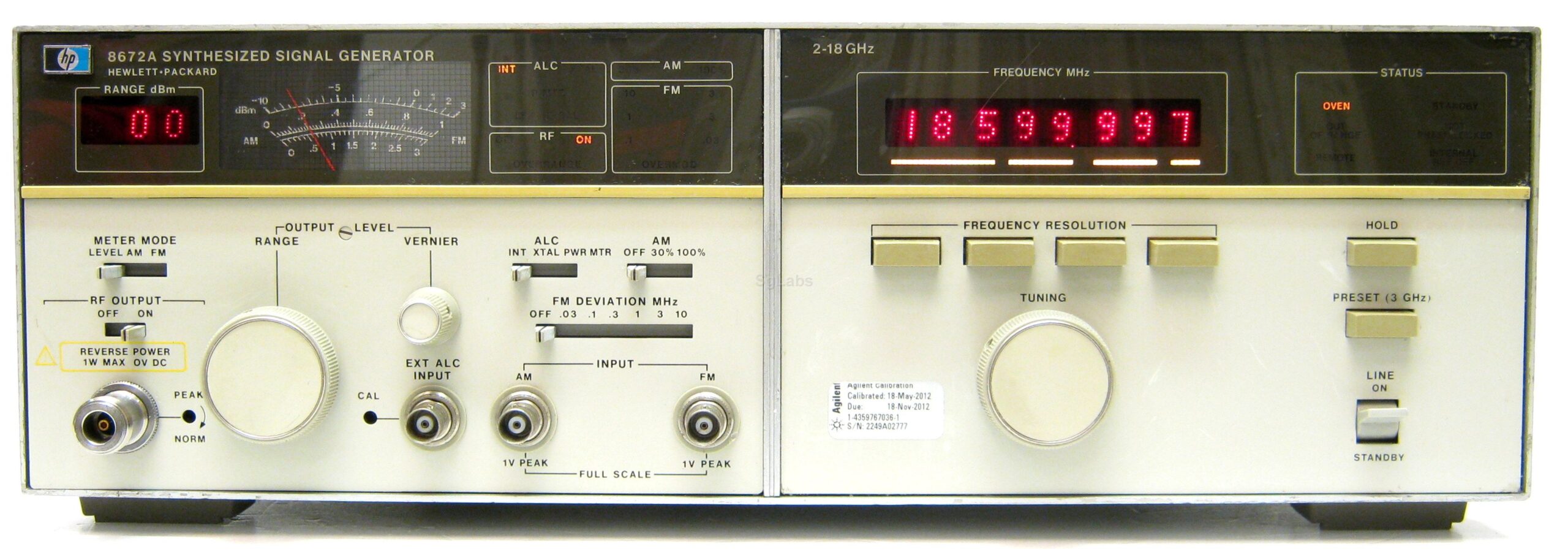 Agilent / Keysight 8672A signal generator