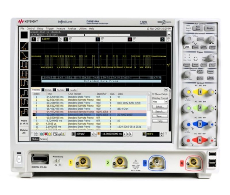 Agilent / Keysight DSO9104A mixed signal oscilloscope