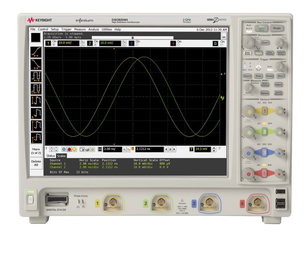 Agilent / Keysight DSO9204H digital oscilloscope