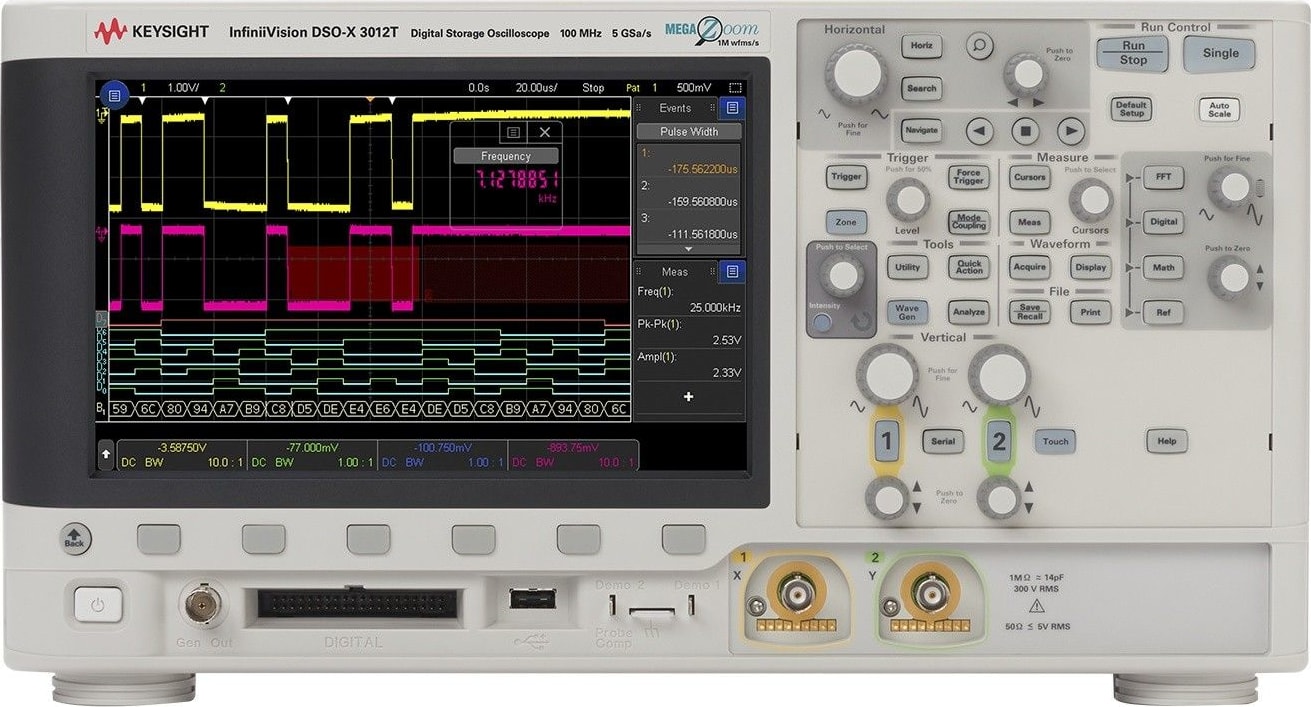 Agilent / Keysight DSOX3012T digital oscilloscope