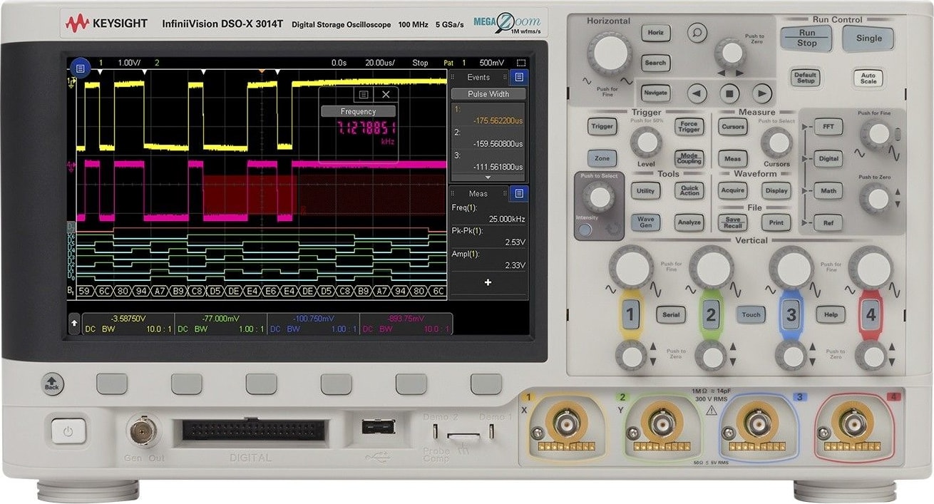 Agilent / Keysight DSOX3014T digital oscilloscope