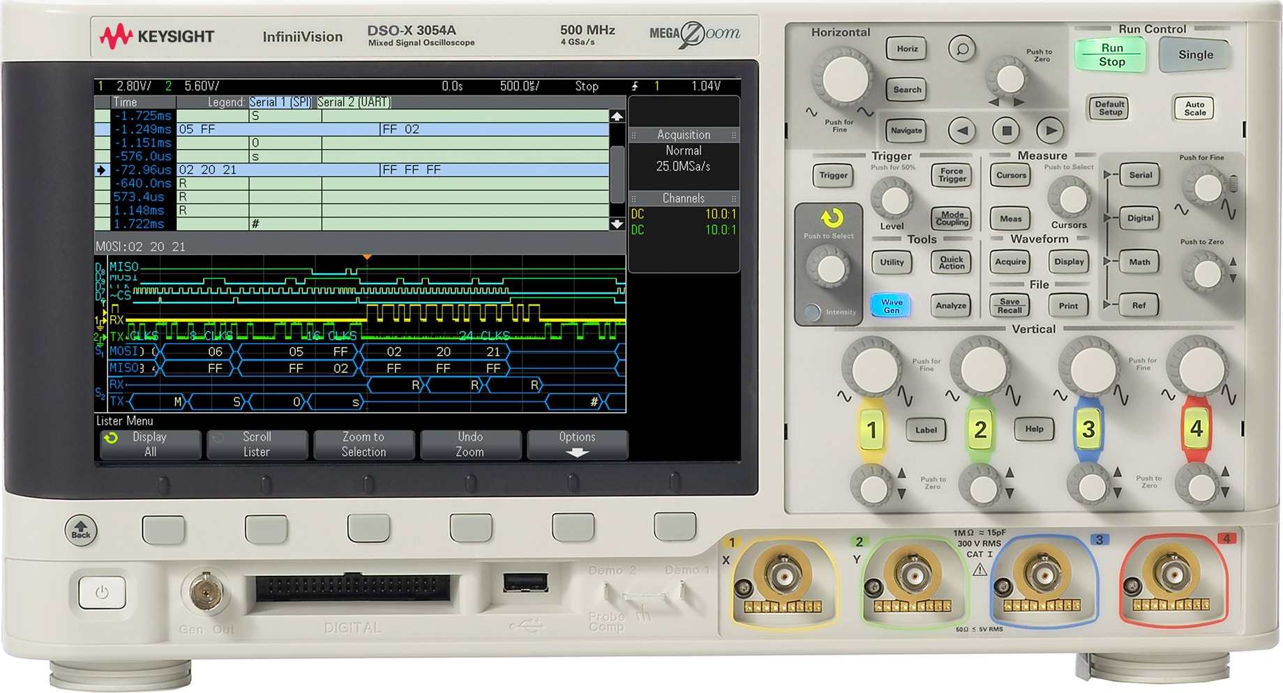 Agilent / Keysight DSOX3054A digital oscilloscope