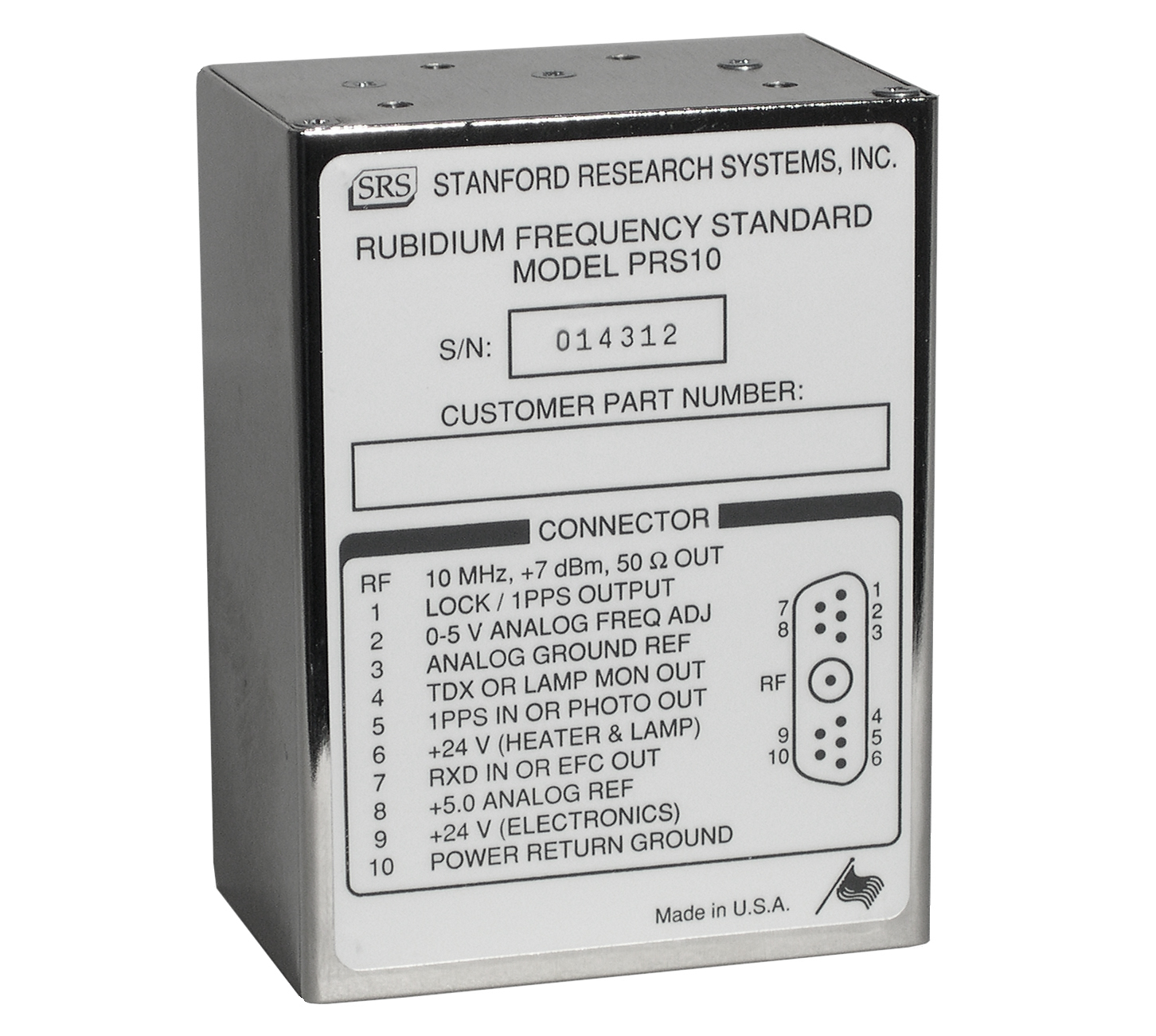 Stanford Research Systems PRS10 clock and timing analyzer