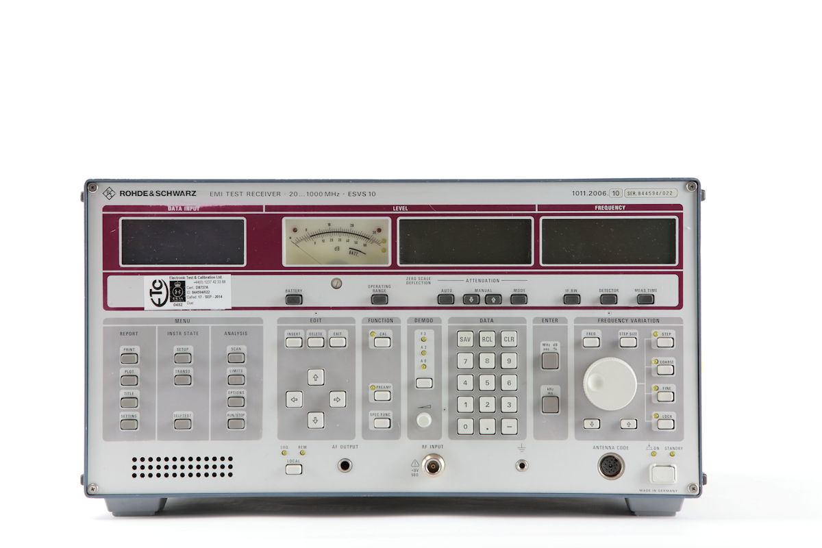 Rohde &amp; Schwarz ESVS10 EMI/EMC test receiver