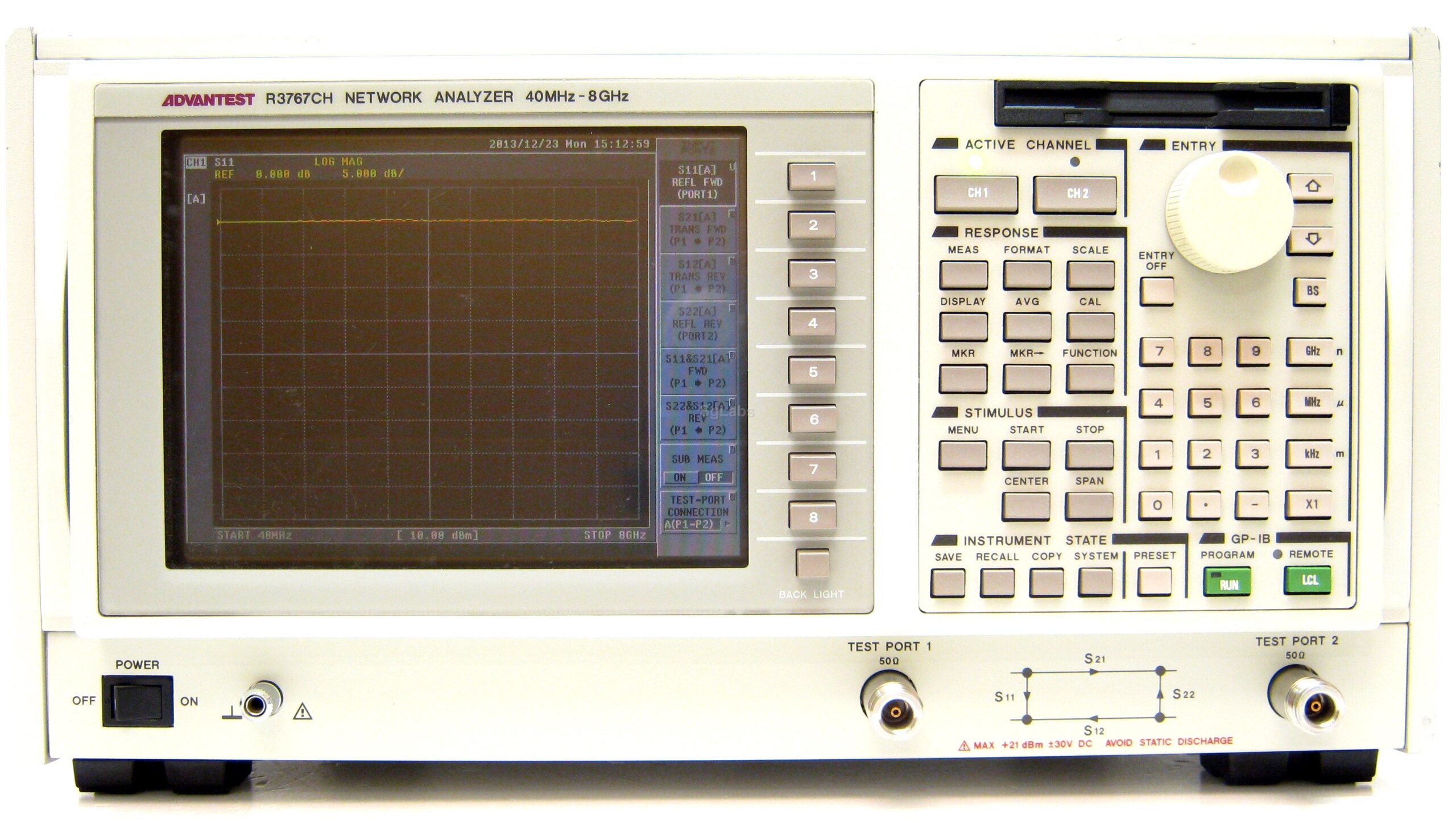 Advantest R3767CH vector network analyzer