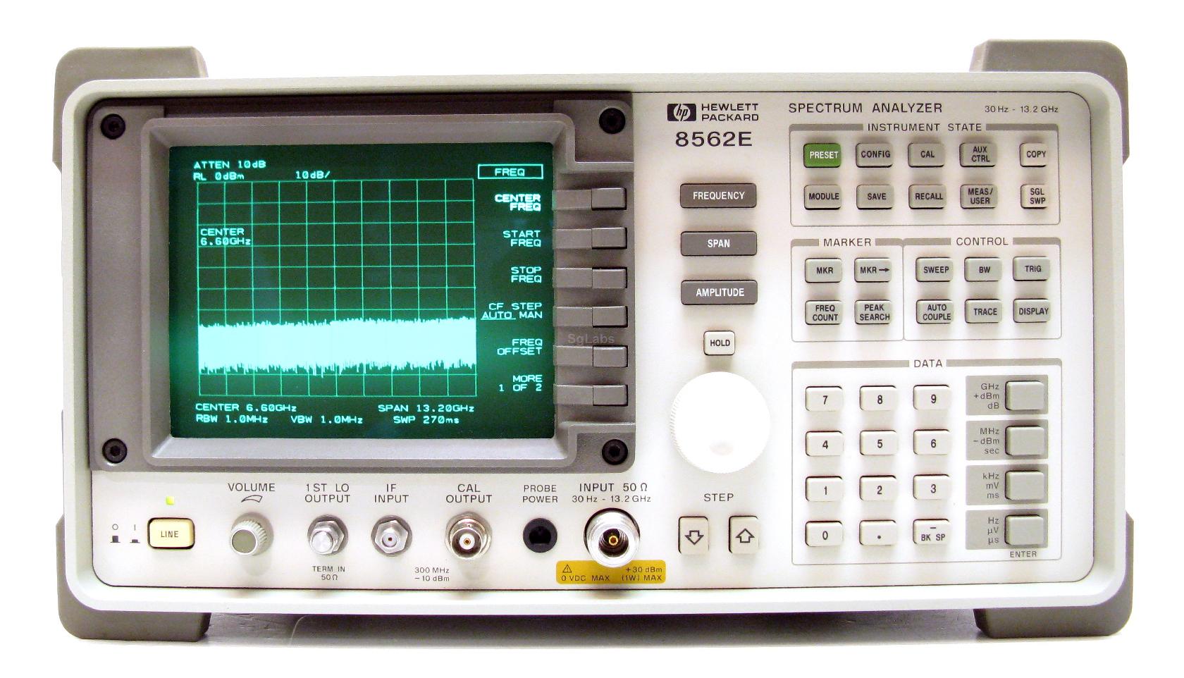 HP 8562E spectrum analyzer