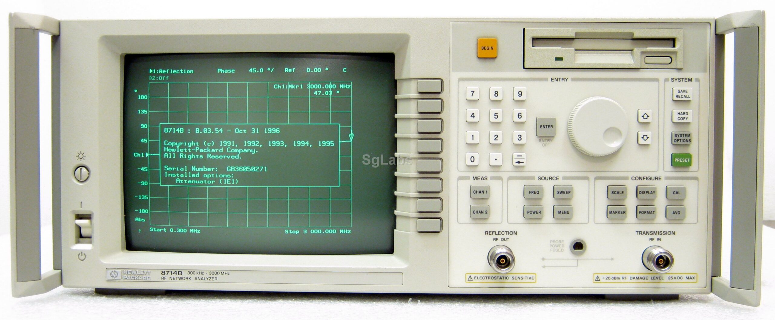 HP 8714B vector network analyzer