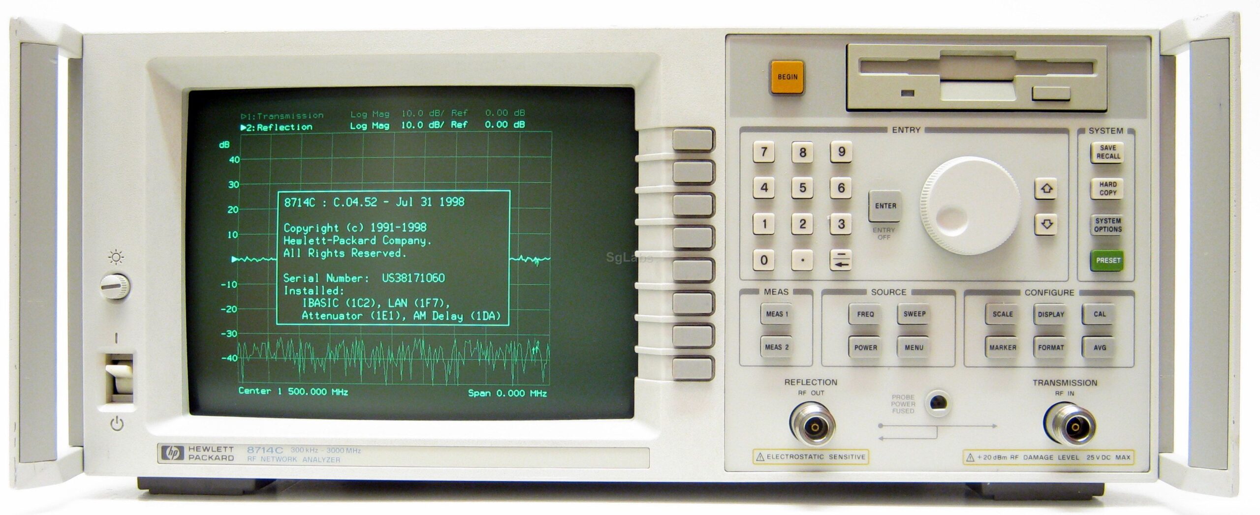 HP 8714C vector network analyzer