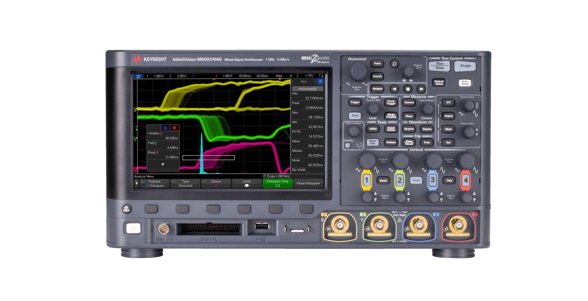 Agilent / Keysight DSOX3052G digital oscilloscope