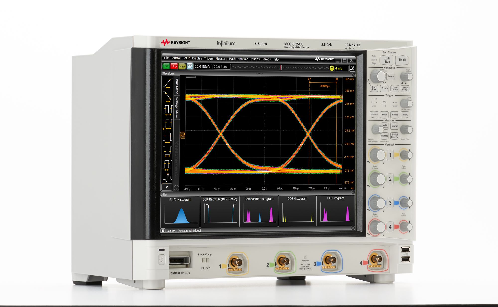 Agilent / Keysight MSOS254A mixed signal oscilloscope