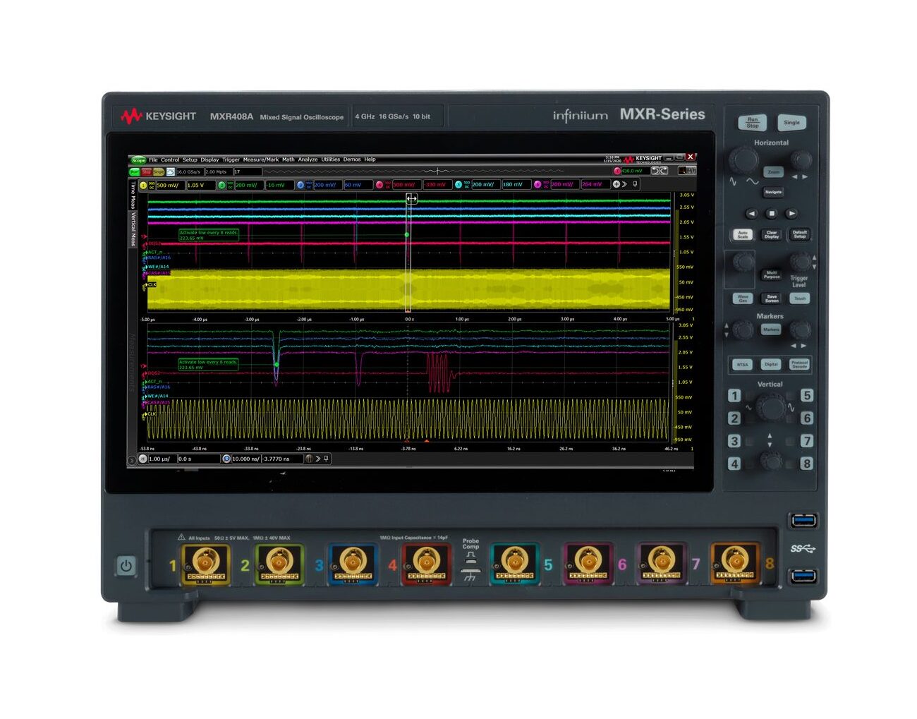Agilent / Keysight MXR208A mixed signal oscilloscope