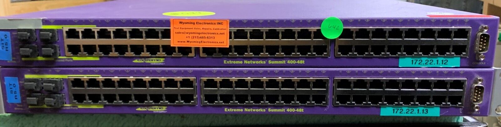 Extreme Networks 400-48T legacy test equipment
