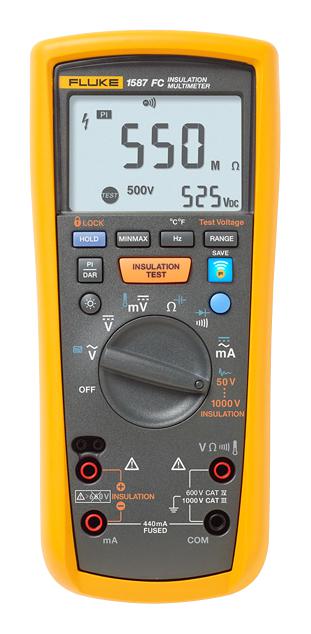 Fluke 1587FC insulation resistance tester