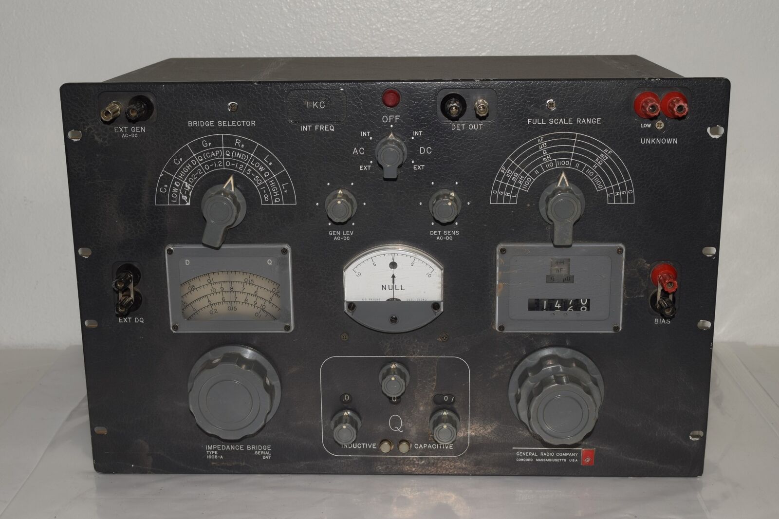 GenRad 1608A LCR meter