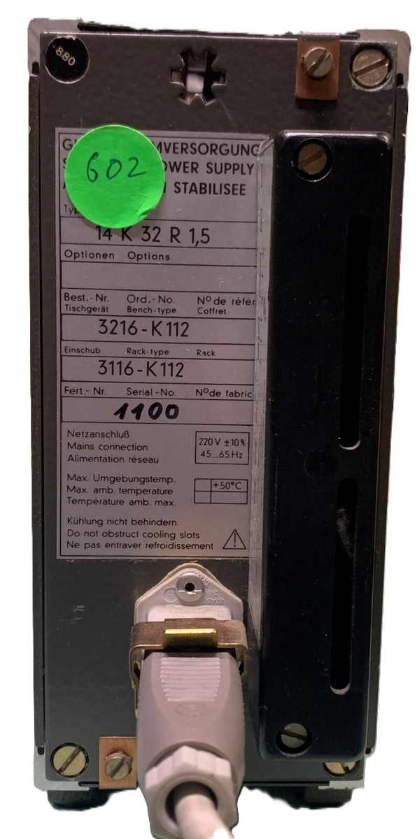 Gossen Konstanter 14K 32 R1.5 DC power supply