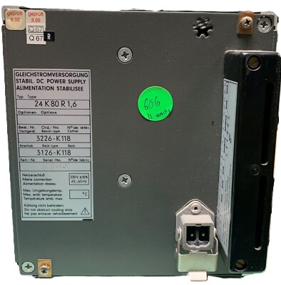 Gossen 24K80R1.6 DC power supply
