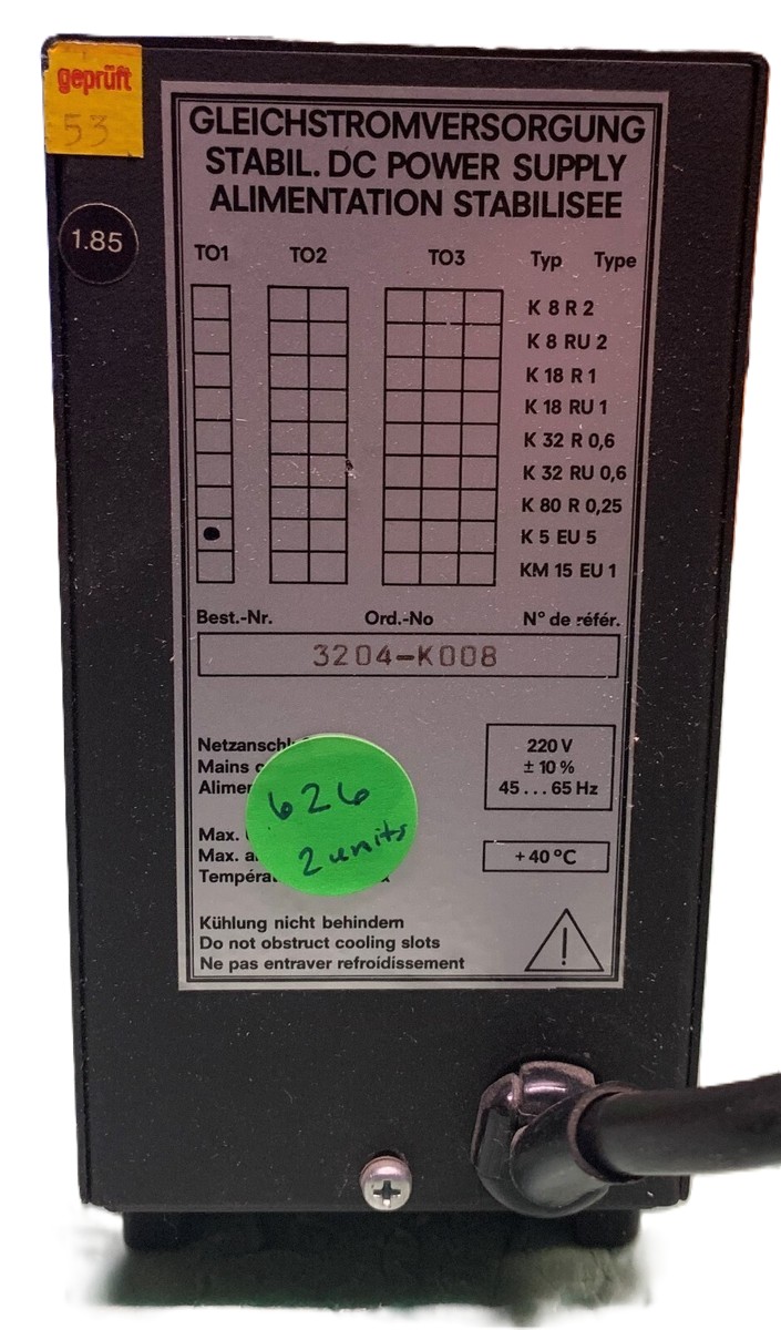 Gossen 32D4 K003 DC power supply