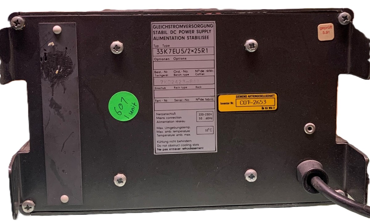 Gossen 33K7EU5/2x25R1D DC power supply