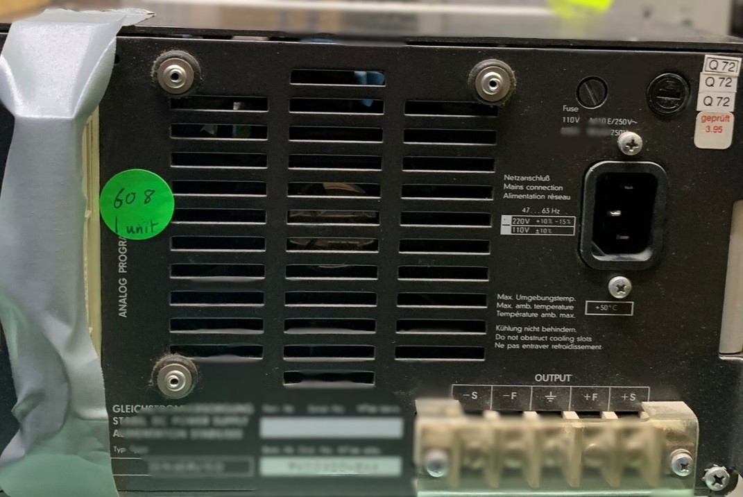 Gossen 33N60RU15D DC power supply