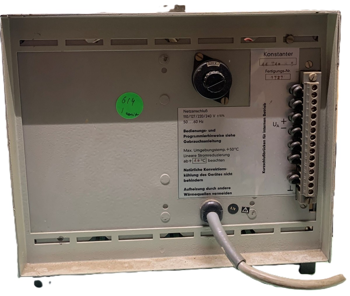 Gossen 44T40R5 DC power supply