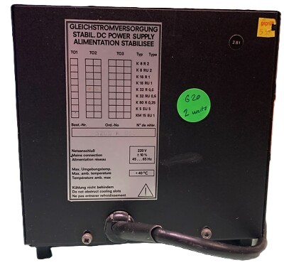 Gossen k32R.6 DC power supply