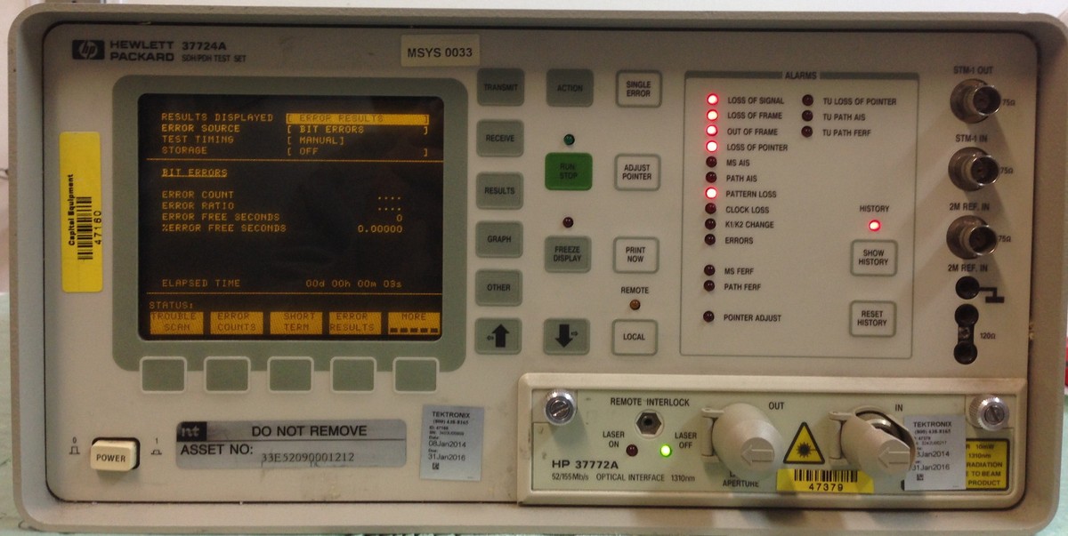 HP 37724A bit error rate tester