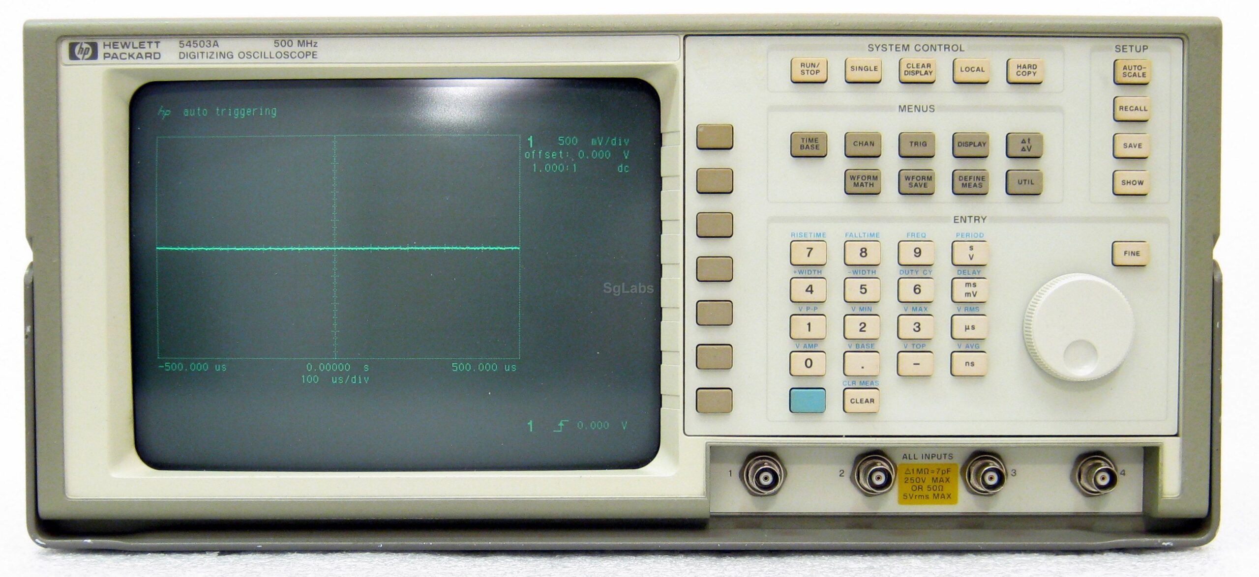 HP / Agilent 54503A digital oscilloscope