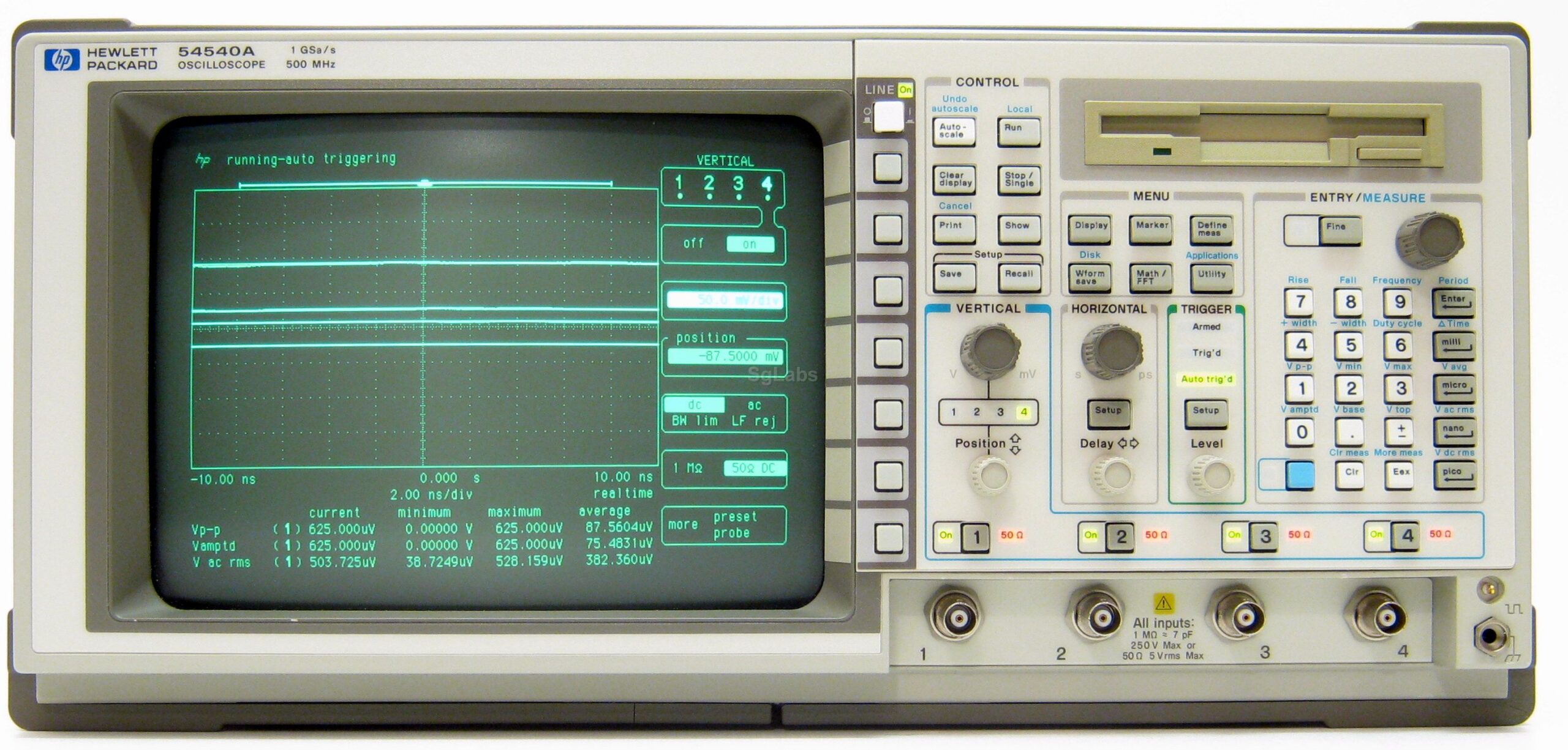 HP / Agilent 54540C digital oscilloscope