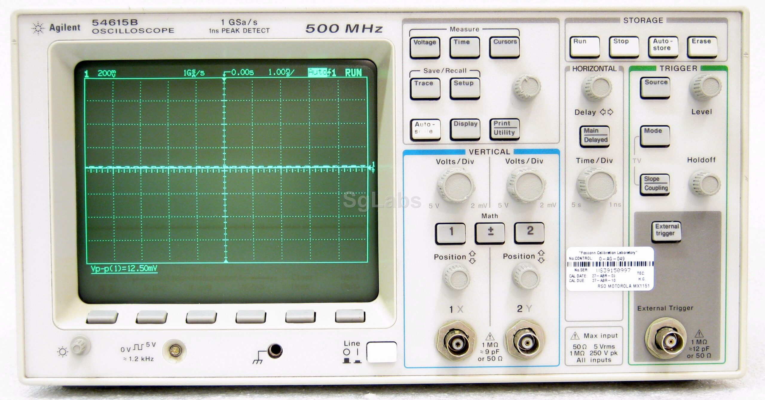 HP / Agilent 54615B digital oscilloscope