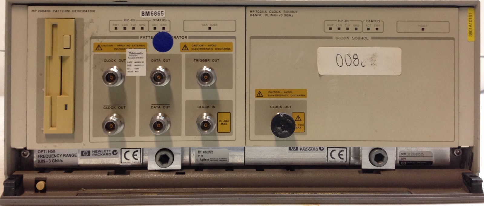 HP / Agilent 70841B / 70311A / 70001A bit error rate tester