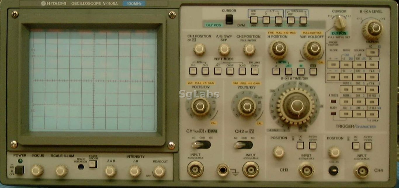 Hitachi V-1100A digital oscilloscope