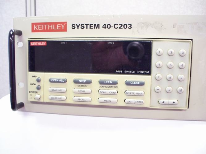 Keithley System 40 data acquisition