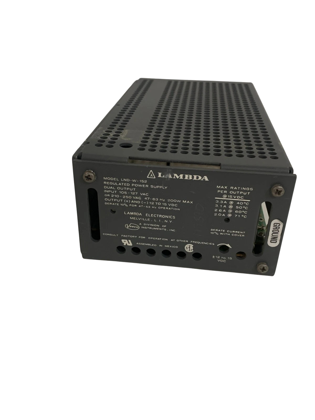 Lambda / TDK / EMI LND-W-152 DC power supply